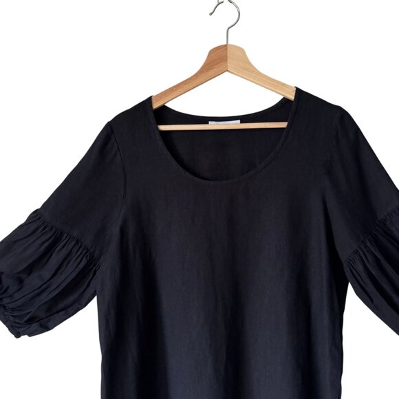 Bryn Walker XS Oversized Tunic Top Mini Dress Linen Comfy Breathable Lagenlook - Picture 4 of 16